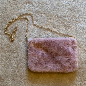 Faux fur crossbody